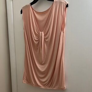 LOFT Peach Drape Front Blouse